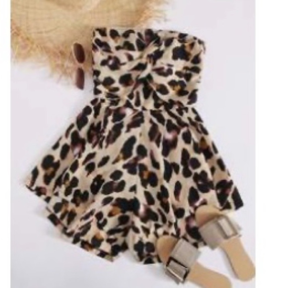 SHEIN Leopard Print Romper